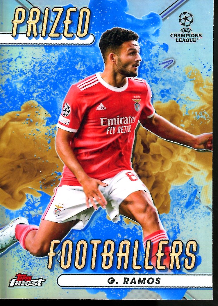 2023 Topps Finest Goncalo Ramos Prized Footballers Benfica