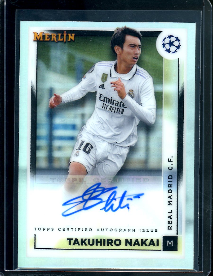 2023 Topps Merlin Takuhiro Nakai Auto Real Madrid