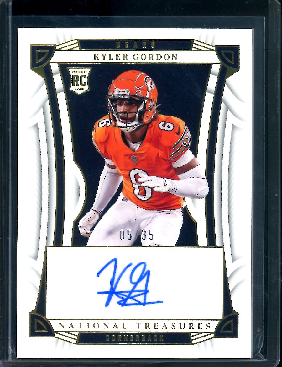 2022 Panini National Treasures Kyler Gordon Rookie Auto /35 Bears