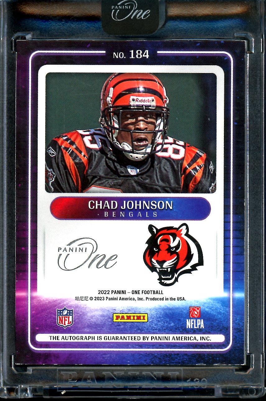 2022 Panini One Chad Johnson Presenting Auto /25 Bengals