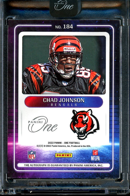 2022 Panini One Chad Johnson Presenting Auto /25 Bengals