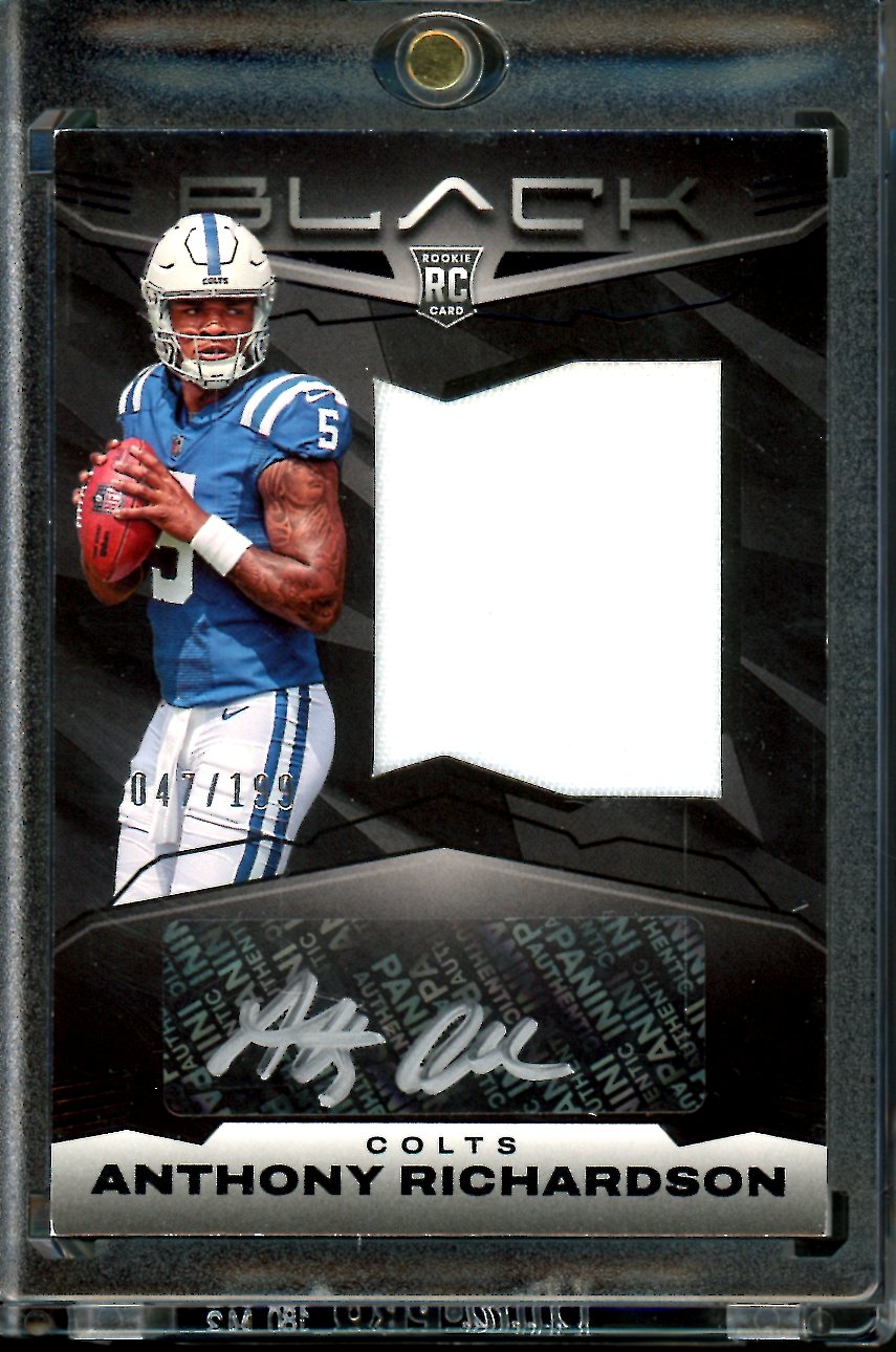 2023 Panini Black Anthony Richardson Rookie RPA /199 Colts
