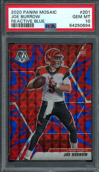 PSA 10 Mosaic Hobby Reactive Joe Burrow buy Rookie