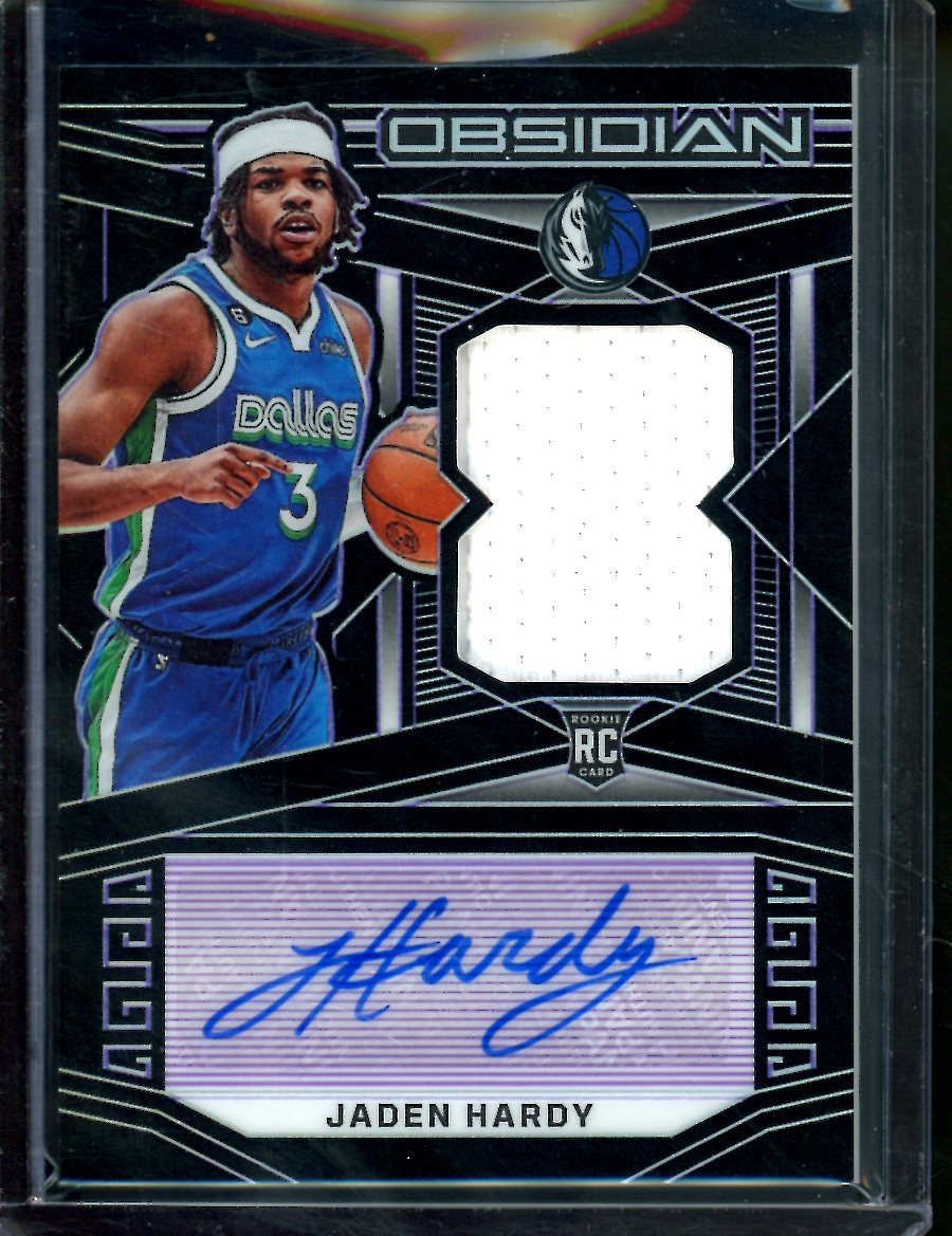 2022-23 Panini Obsidian Jaden Hardy Rookie RPA /75 Mavericks