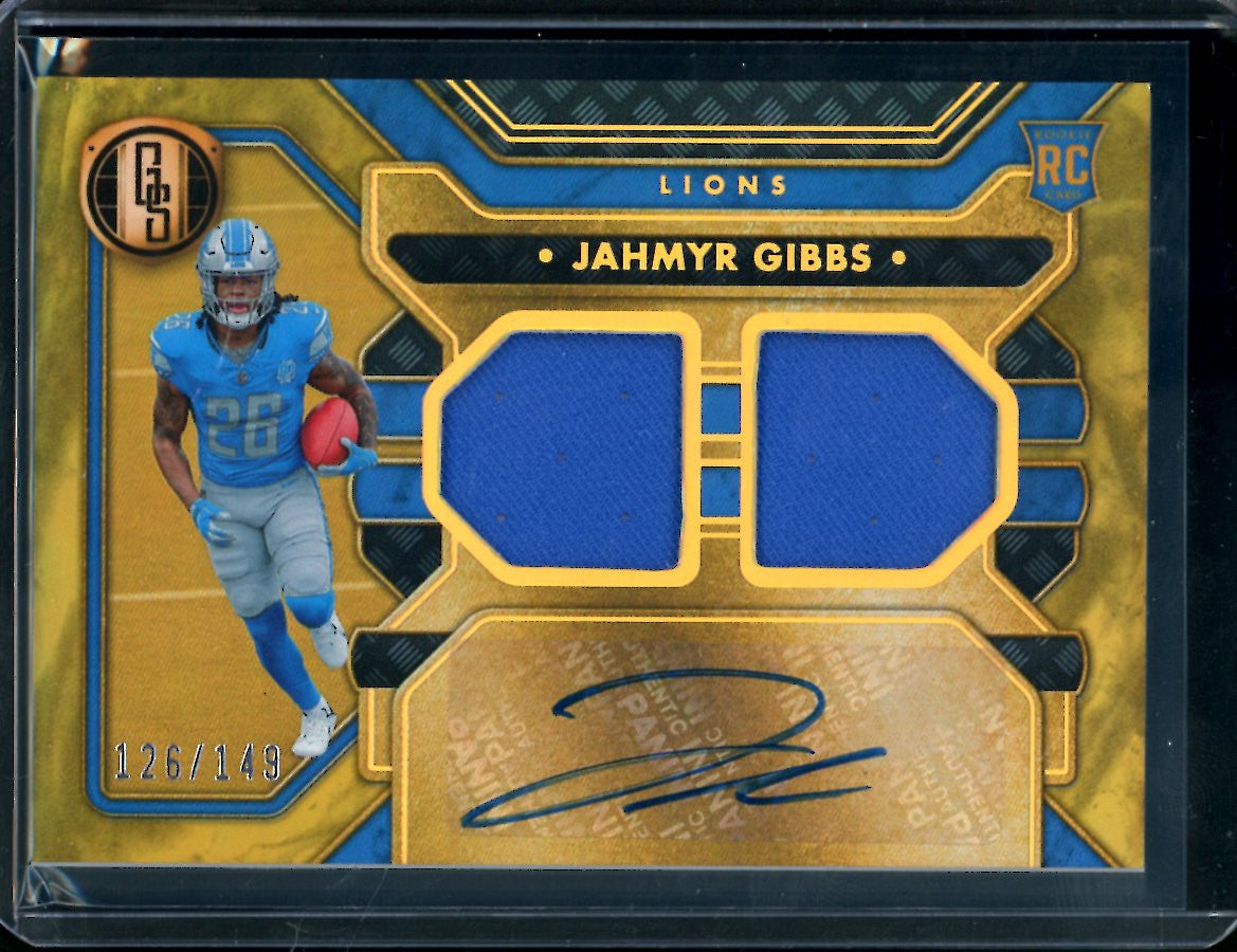 2023 Panini Gold Standard Jahmyr Gibbs Rookie RPA /149 Lions