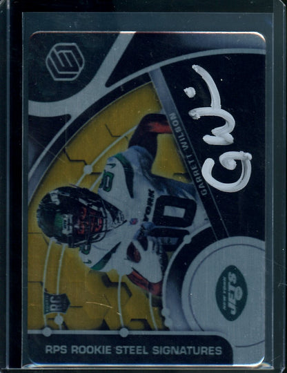 2022 Panini Elements Garrett Wilson Rookie Steel Signatures Auto /79 Jets