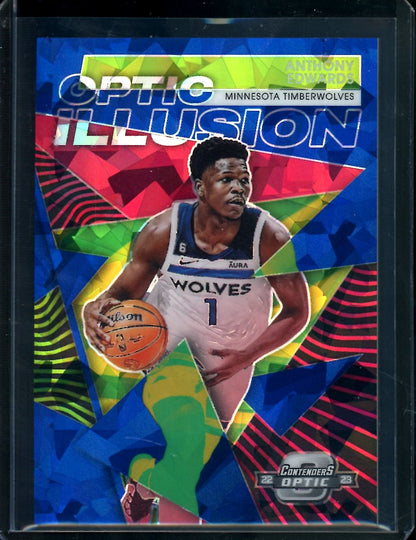 2022-23 Panini Contenders Optic Anthony Edwards Optic Illusion /75 Timberwolves