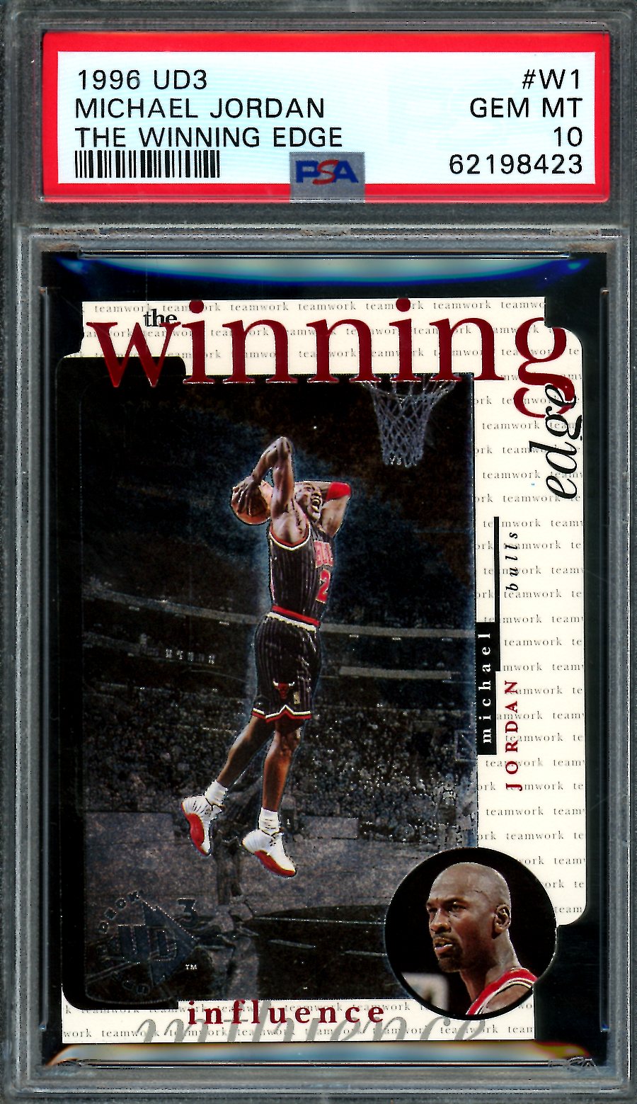 1996 Upper Deck UD3 Michael Jordan The Winnings Edge PSA 10 Bulls ...