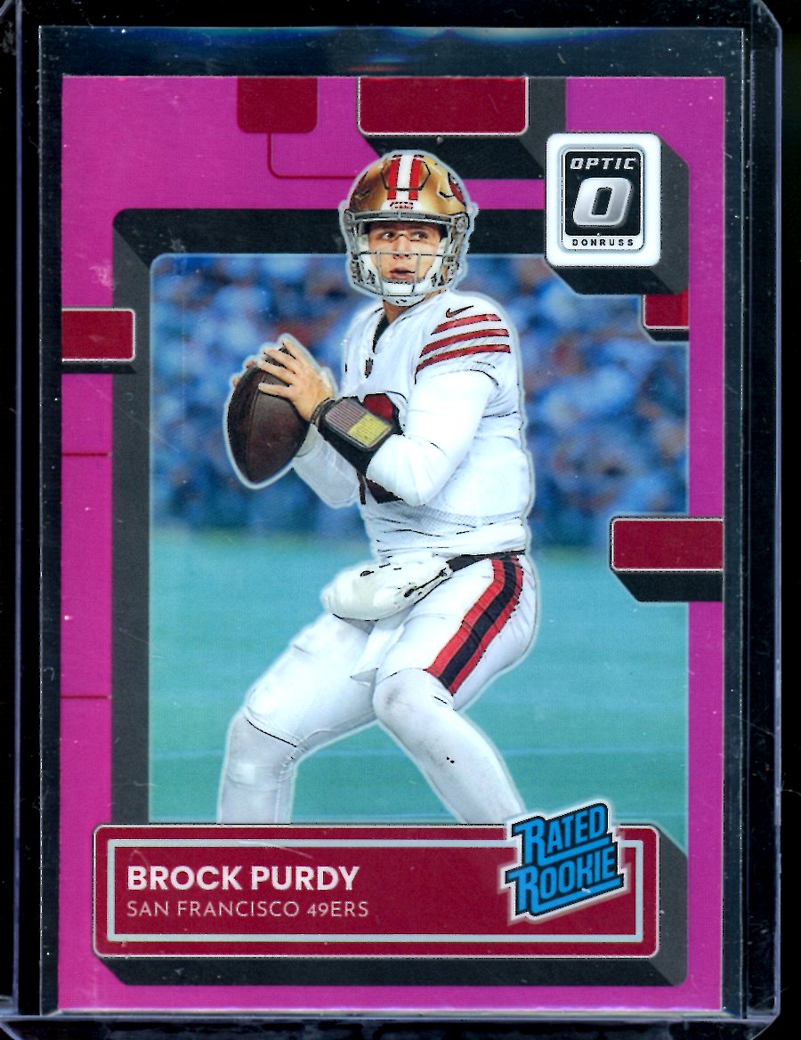 2022 Panini Optic Brock Purdy Rookie Pink 49ers