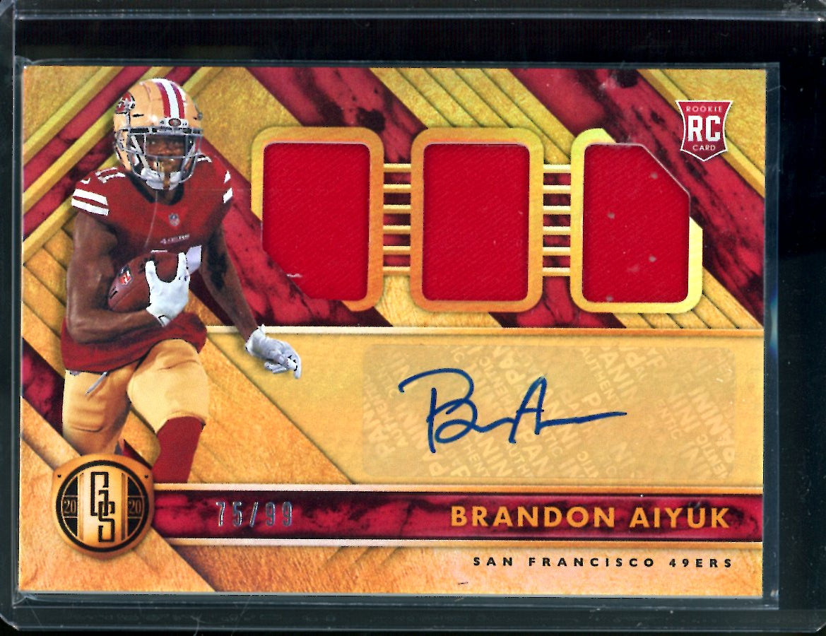 2020 Panini Gold Standard Brandon Aiyuk Rookie RPA /99 49ers