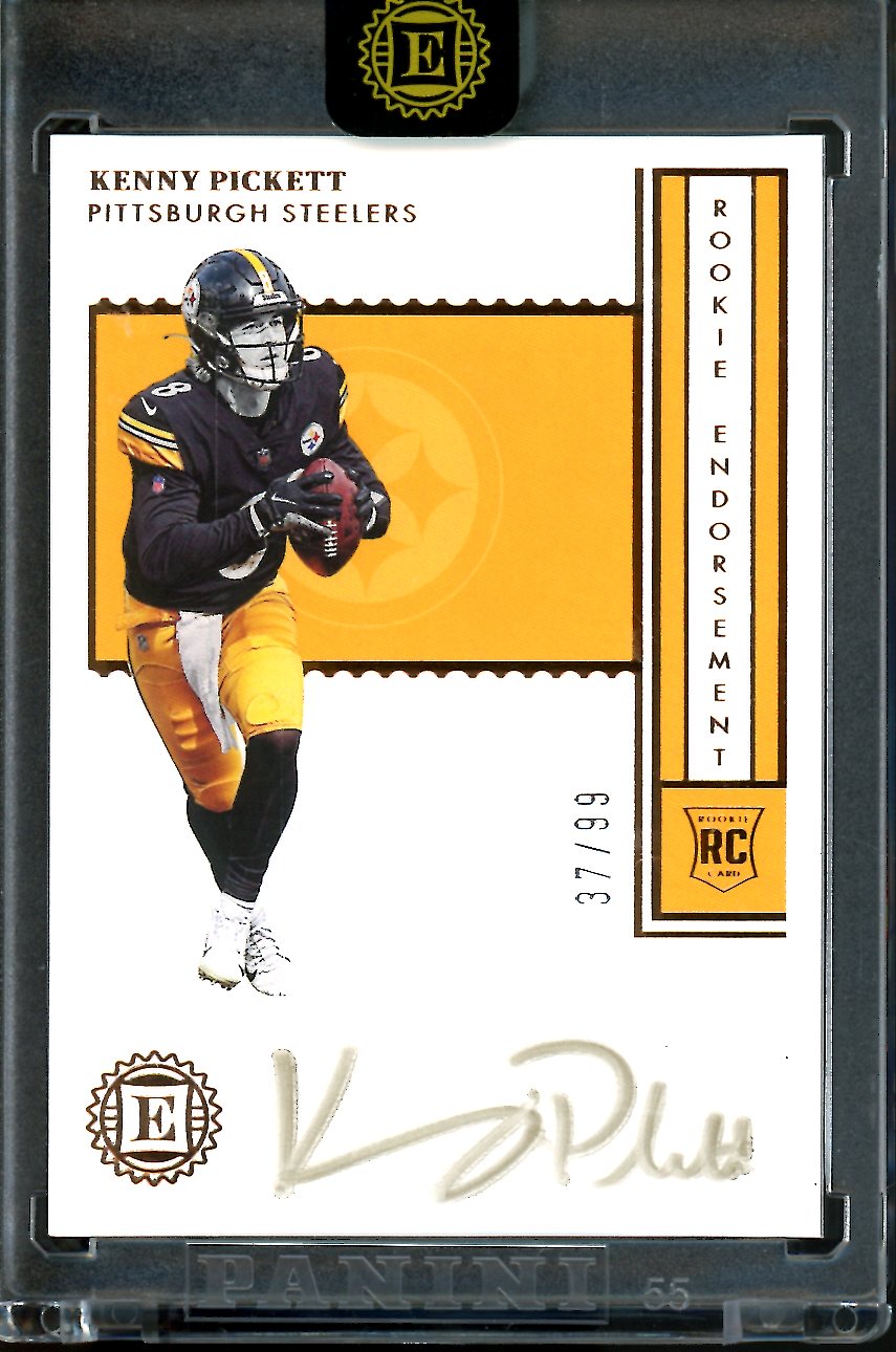 2022 Panini Encased Kenny Pickett Rookie Endorsements Auto /99 Steelers
