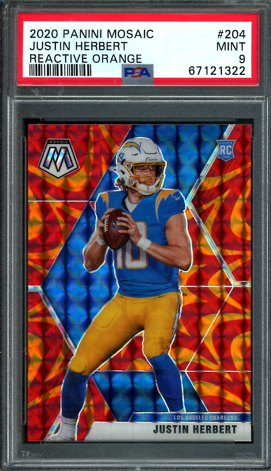 Justin Herbert outlet PSA 9