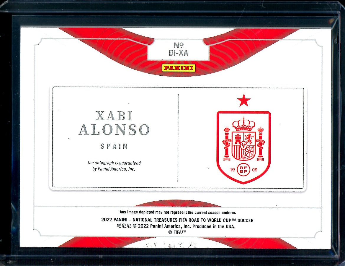 2022 Panini National Treasures Xabi Alonso Definitive Ink Autograph /25 Spain