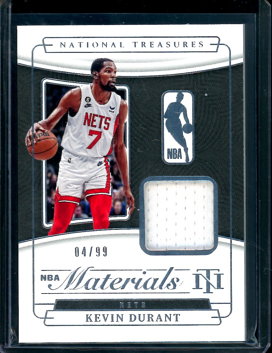 2022/23 Panini National Treasures Kevin Durant NBA Materials Patch /99 Nets