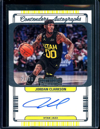 2022/23 Panini Contenders Jordan Clarkson Contenders Auto /99 Jazz - Trading Card Market