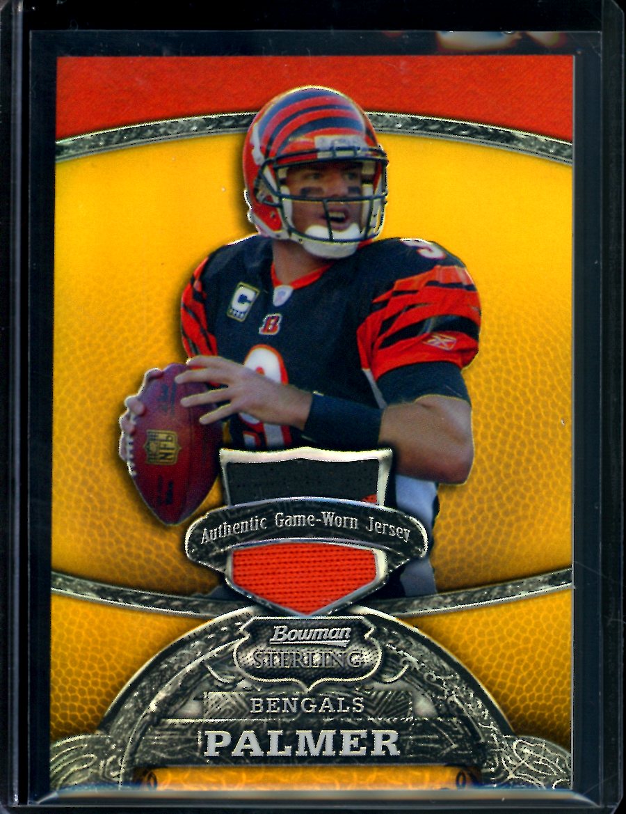 2008 Panini Bowman Sterling Carson Palmer Gold Refractor Patch /25 Bengals