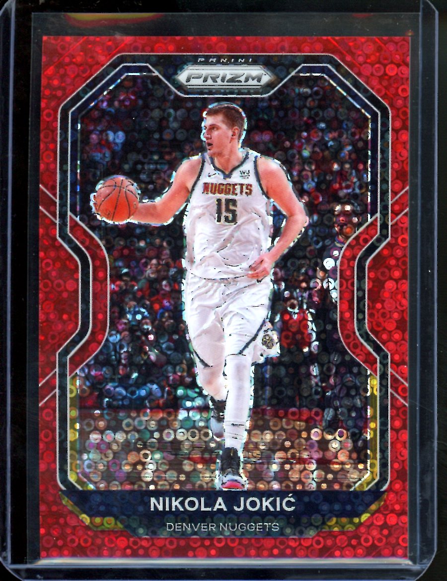 2020/21 Panini Prizm Nikola Jokic Red Disco /125 Nuggets – Trading Card ...