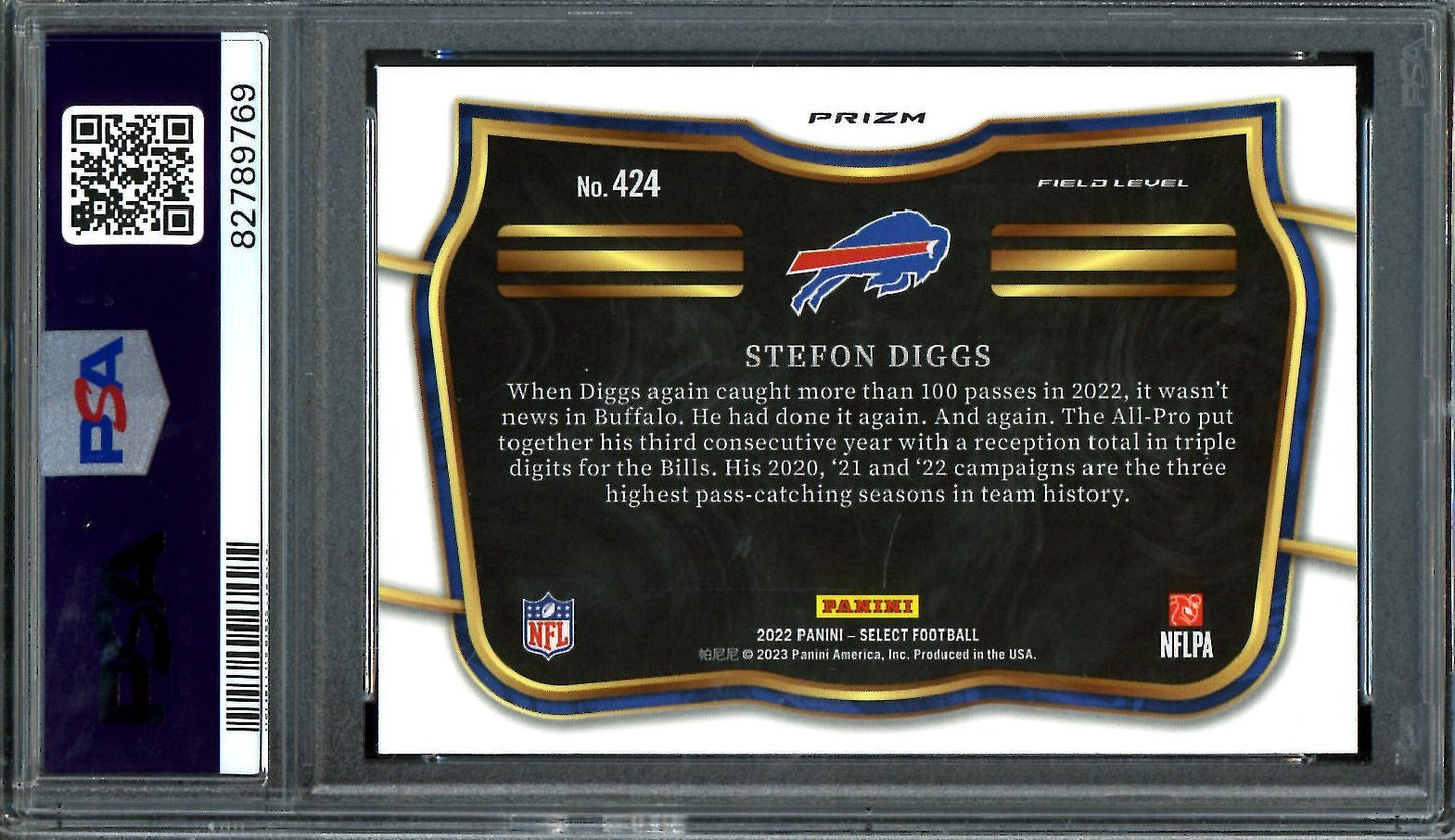 2022 Panini Select Stefon Diggs Cosmic Prizm PSA 9 Bills - Trading Card Market