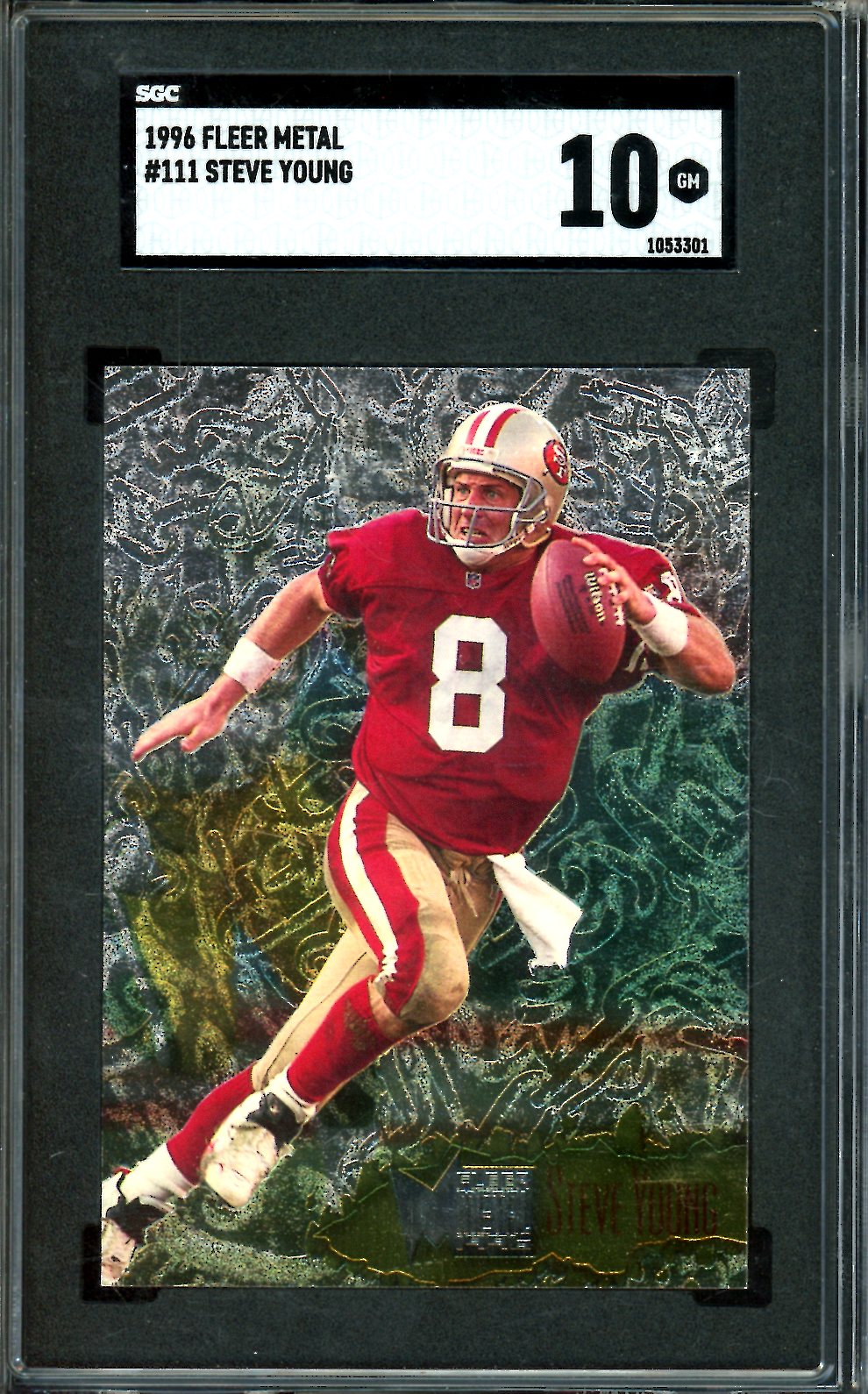 1996 Fleer Metal Steve Young #111 SGC 10 49ers – Trading Card Market