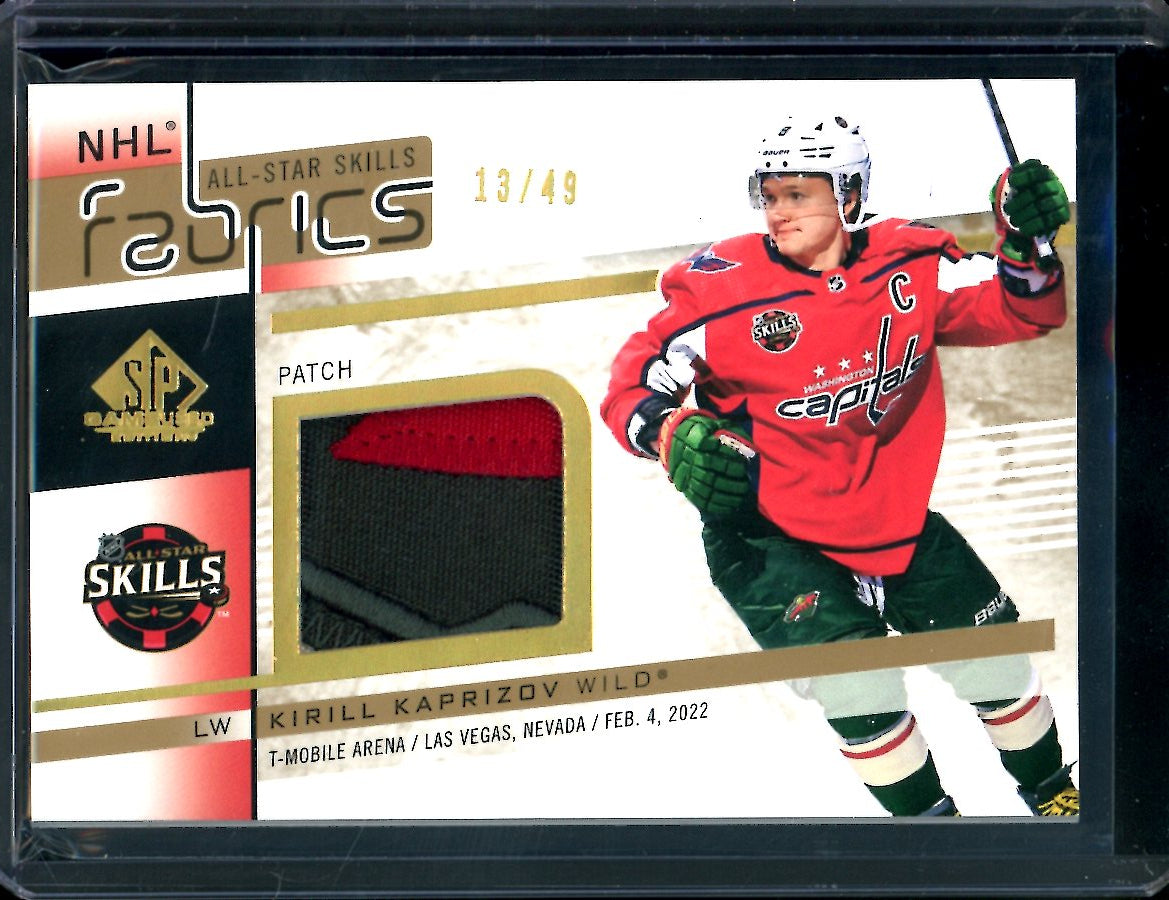 2022/23 Upper Deck SP Game Used Kirill Kaprizov All-Star Patch /49 Wild