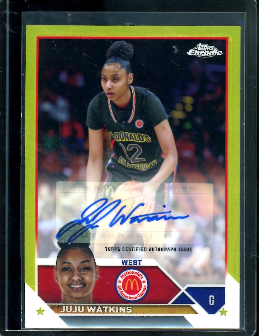 2023 Topps McDonald's All-American JuJu Watkins Auto Yellow /75 USC ...