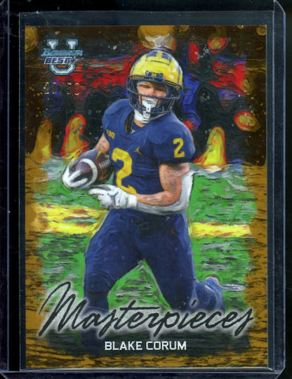 2023 Bowman's Best Blake Corum Masterpieces Gold /50 Michigan - Trading Card Market