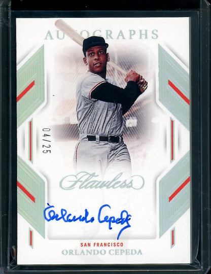 2023 Panini Flawless Orlando Cepeda Auto /25 Giants - Trading Card Market