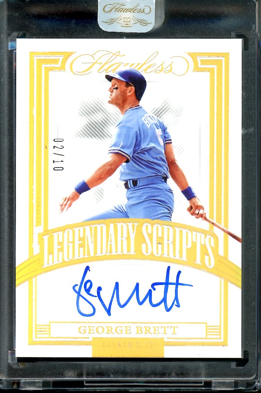 2023 Panini Flawless George Brett Legendary Scripts Auto Gold /10 Royals - Trading Card Market