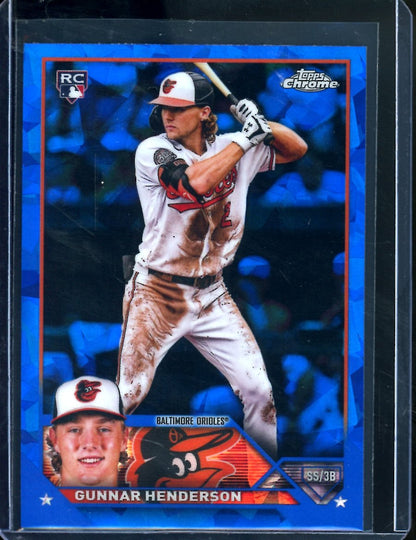 2023 Topps Chrome Sapphire Gunnar Henderson Rookie Orioles - Trading Card Market