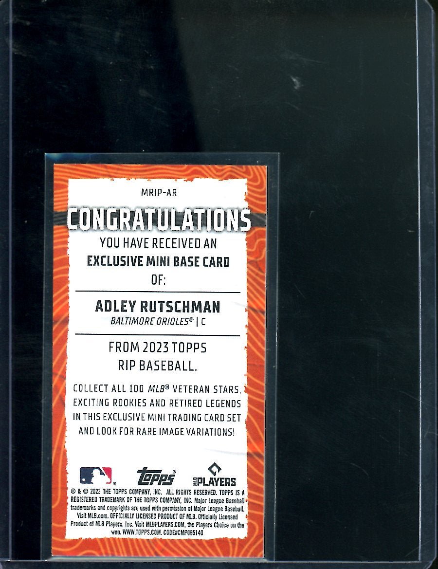 2023 Topps Rip Adley Rutschman Rookie Mini /45 Orioles - Trading Card Market