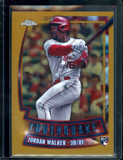 2023 Topps Chrome Jordan Walker Rookie Youthquake Gold /50 Cardinals - Trading Card Market