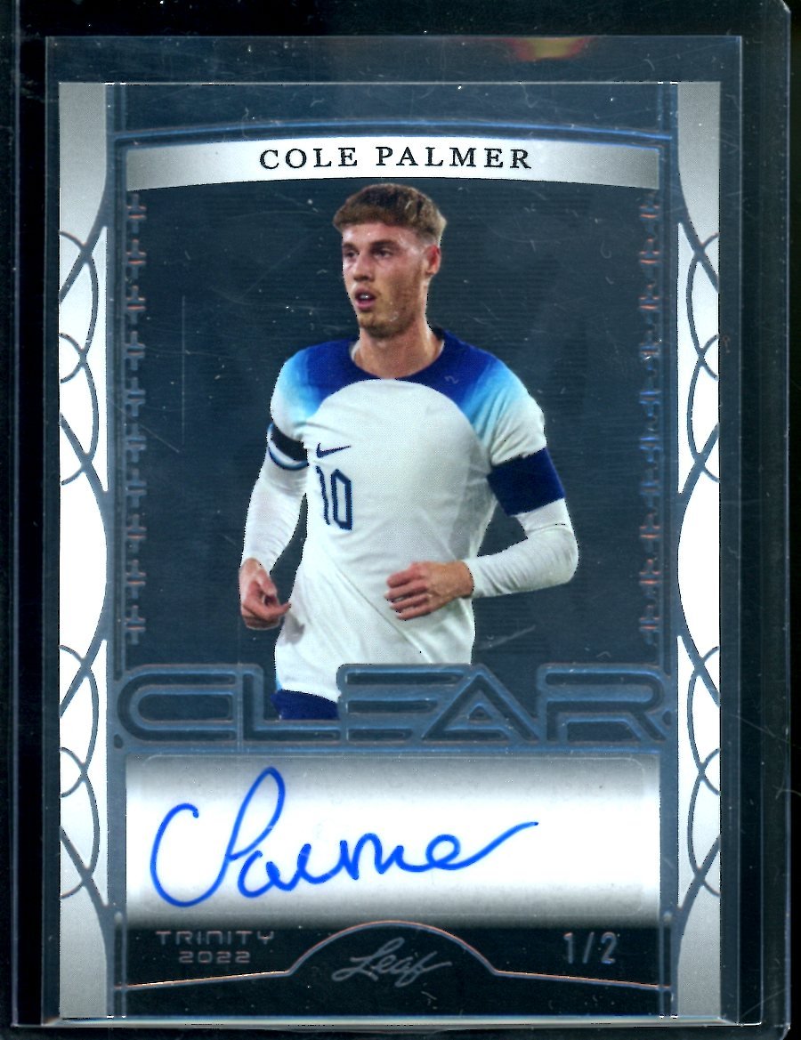 2022 Leaf Trinity Soccer Cole Palmer Clear Auto /2 - Trading Card Market