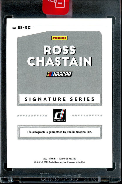 2021 Panini Donruss Racing Ross Chastain Signature Series Black 1/1 NASCAR - Trading Card Market