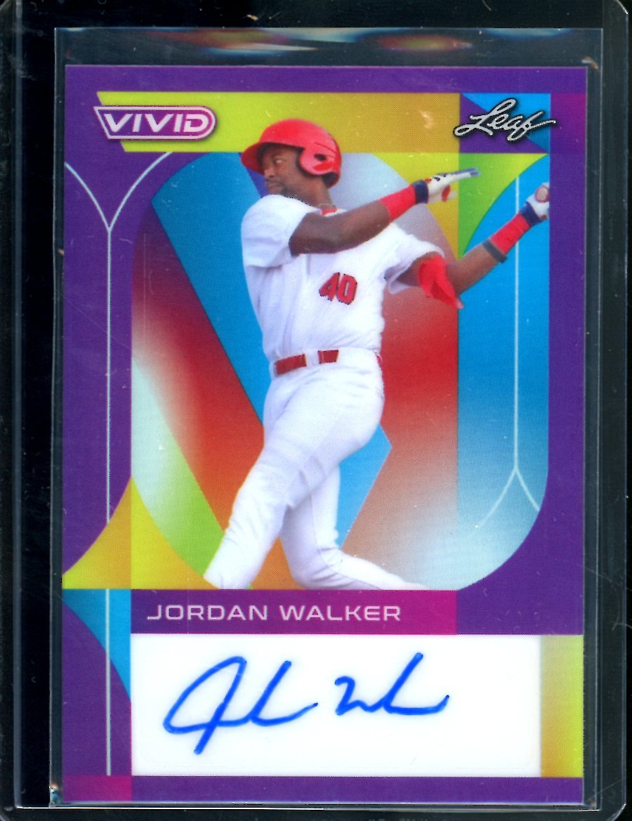 2022 Leaf Vivid Baseball Jordan Walker Auto Purple /5 Cardinals - Trading Card Market