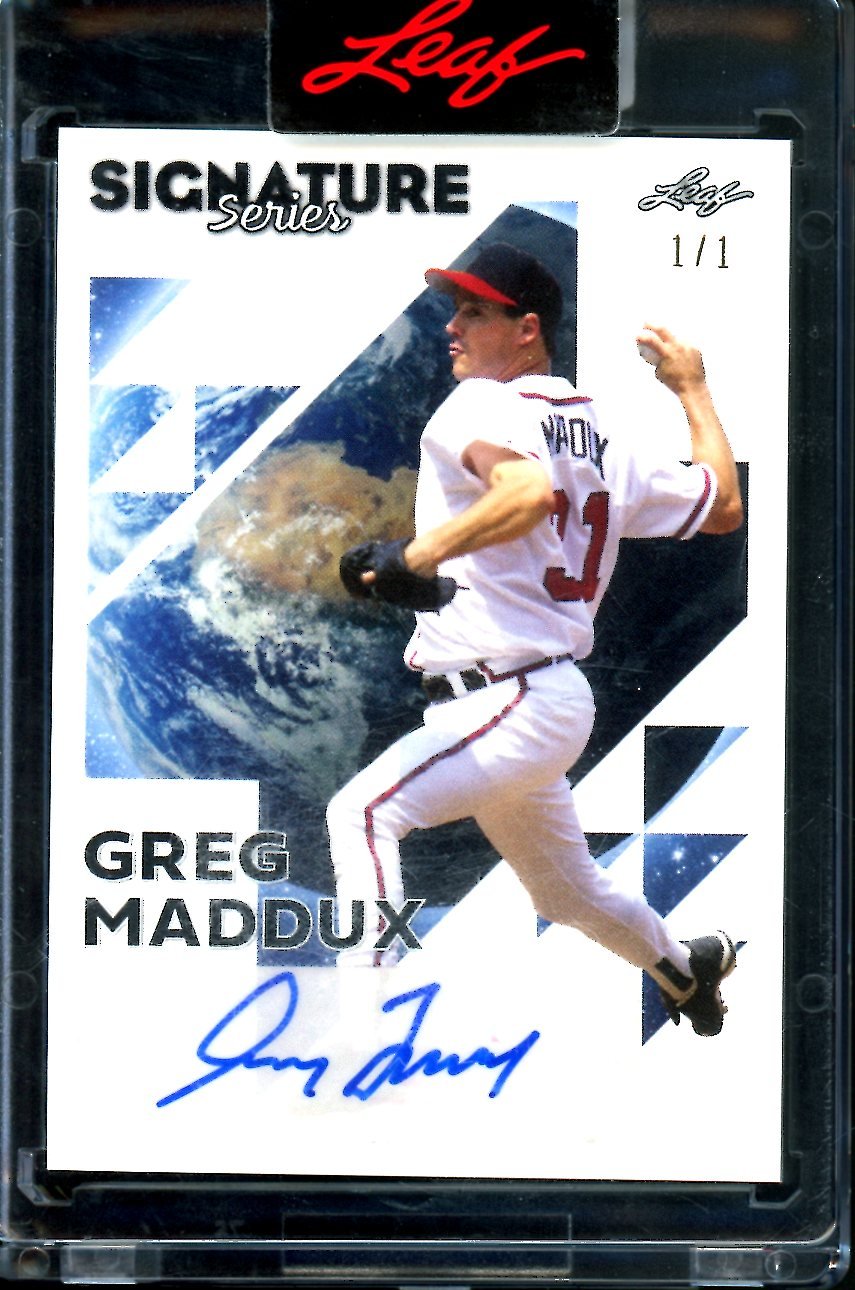 2023 Leaf Signature Series Greg Maddux Auto 1/1 Braves - Trading Card Market