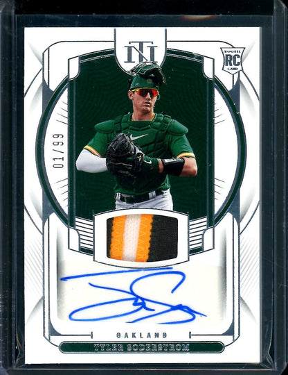 2023 Panini National Treasures Tyler Soderstrom Rookie RPA /99 Athletics - Trading Card Market