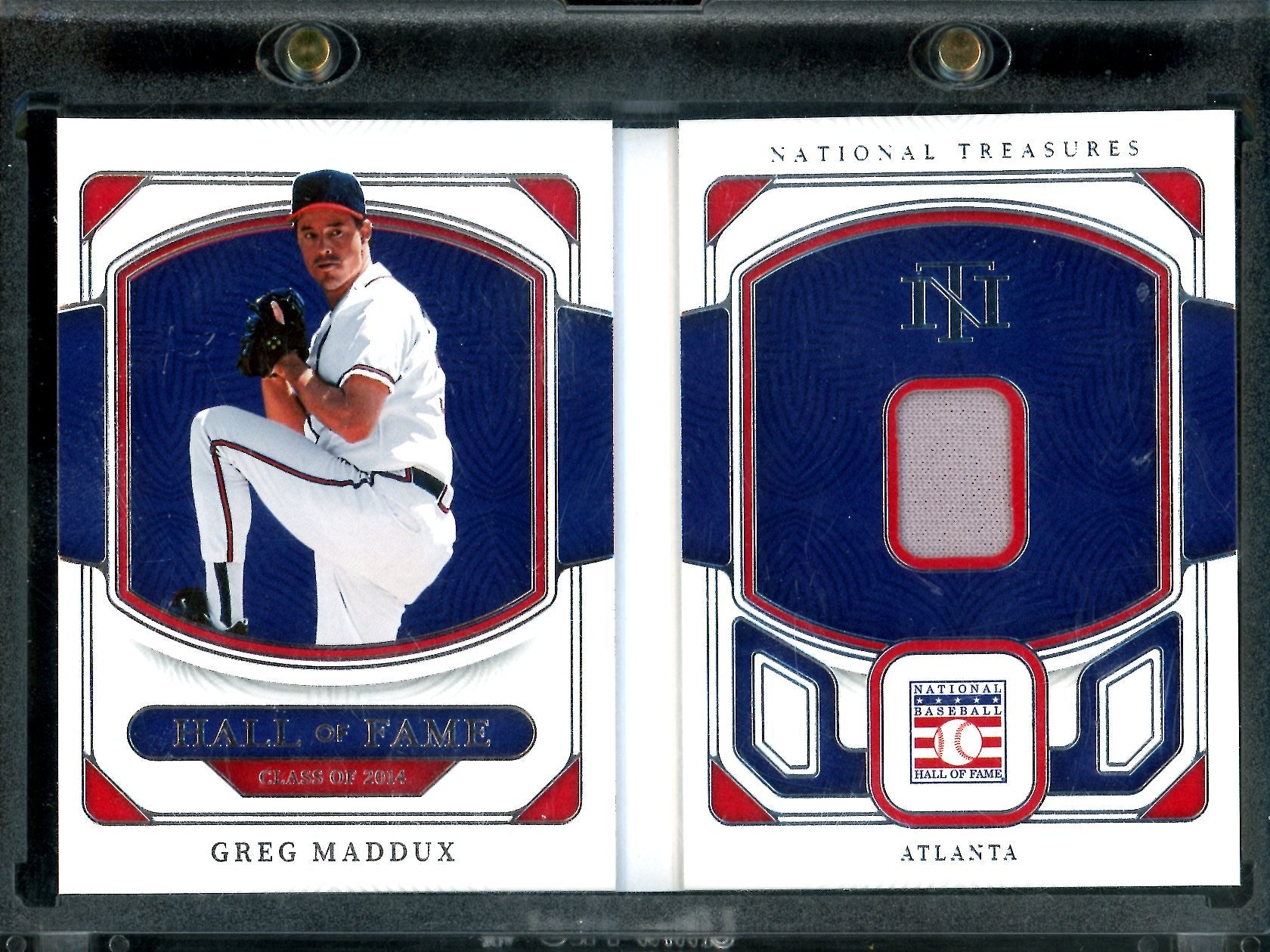 2023 Panini National Treasures Greg Maddux Hall of Fame Materials Booklet /99 Braves