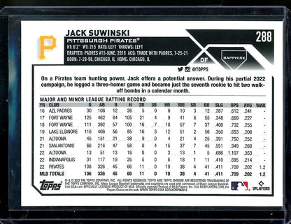 2023 Topps Chrome Sapphire Jack Suwinski Gold /50 Pirates - Trading Card Market