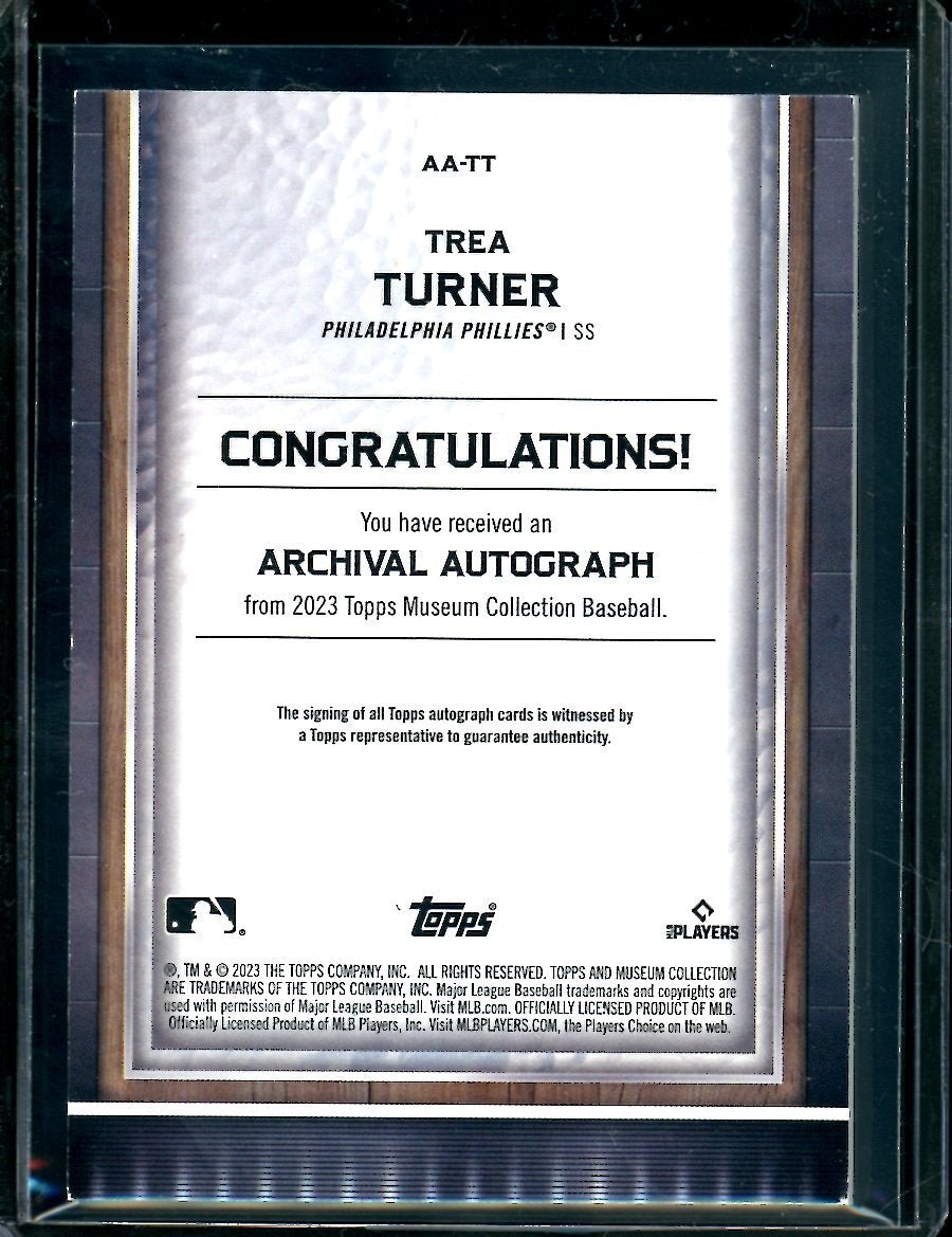 2023 Topps Museum Trea Turner Auto /15 Phillies - Trading Card Market