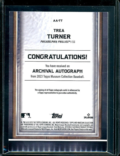 2023 Topps Museum Trea Turner Auto /15 Phillies - Trading Card Market