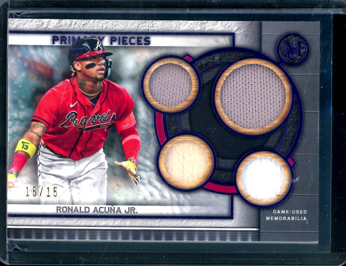 2023 Topps Museum Ronald Acuna Jr. Primary Pieces Patch /15 Braves - Trading Card Market