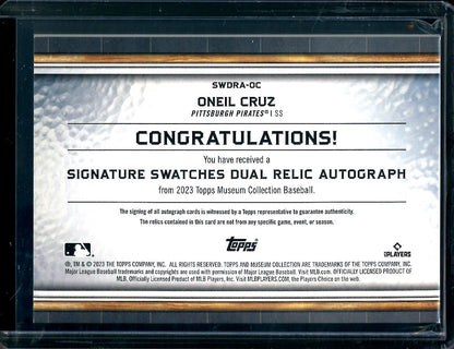 2023 Topps Museum Oneil Cruz Signature Swatches Patch Auto /25 Pirates - Trading Card Market