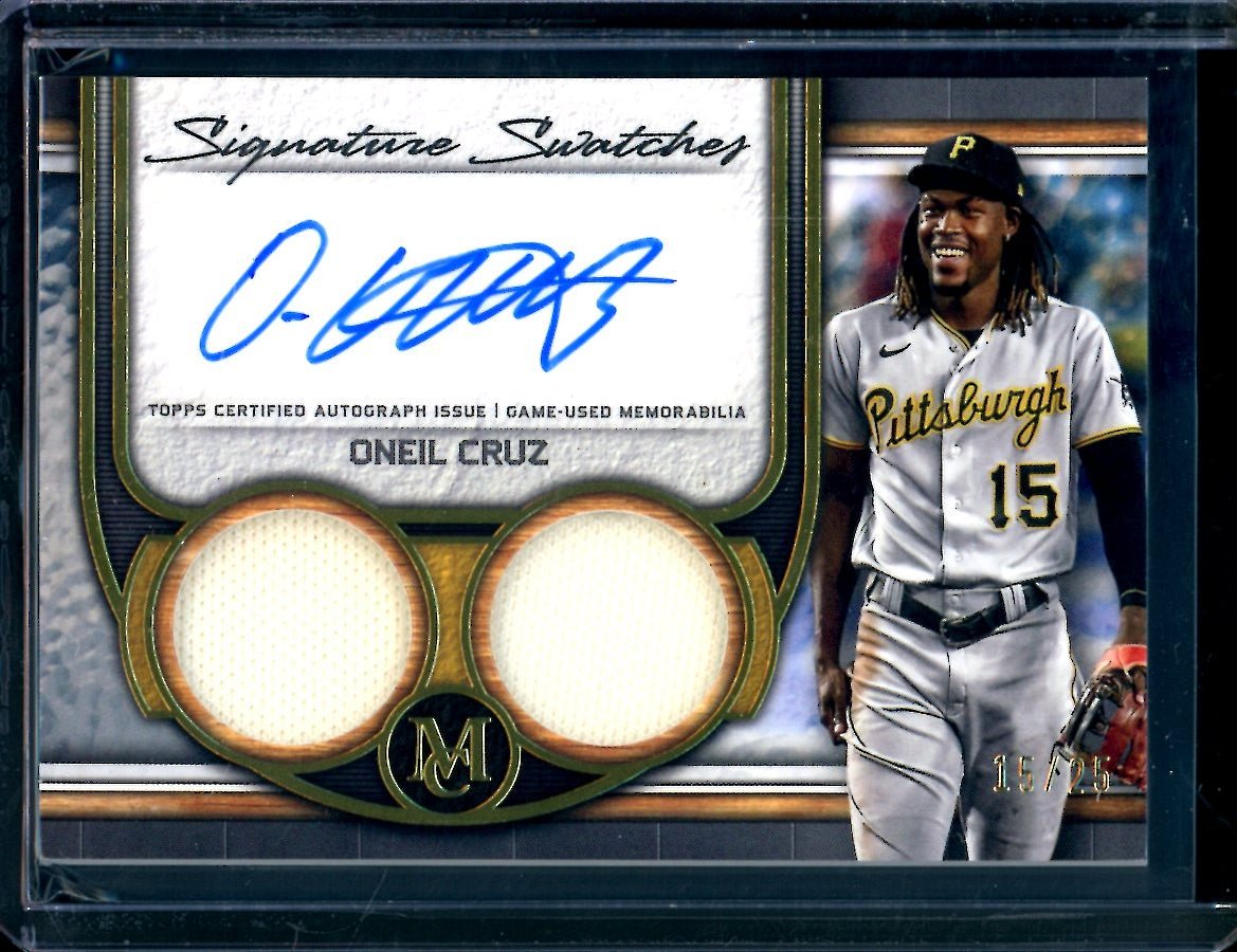 2023 Topps Museum Oneil Cruz Signature Swatches Patch Auto /25 Pirates - Trading Card Market