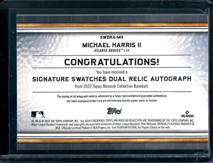 2023 Topps Museum Michael Harris II Rookie Signature Swatches Patch Auto /299 Braves - Trading Card Market