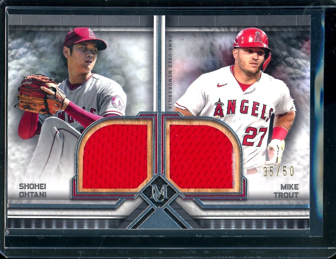 2023 Topps Museum Shohei Ohtani/Mike Trout Dual Patch /50 Angels - Trading Card Market