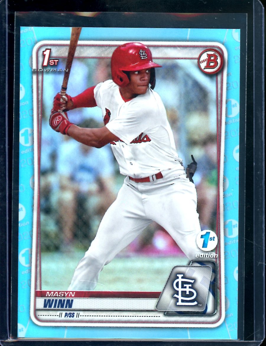 2020 Bowman 1st Edition Masyn Winn 1st Bowman Sky Blue Cardinals - Trading Card Market