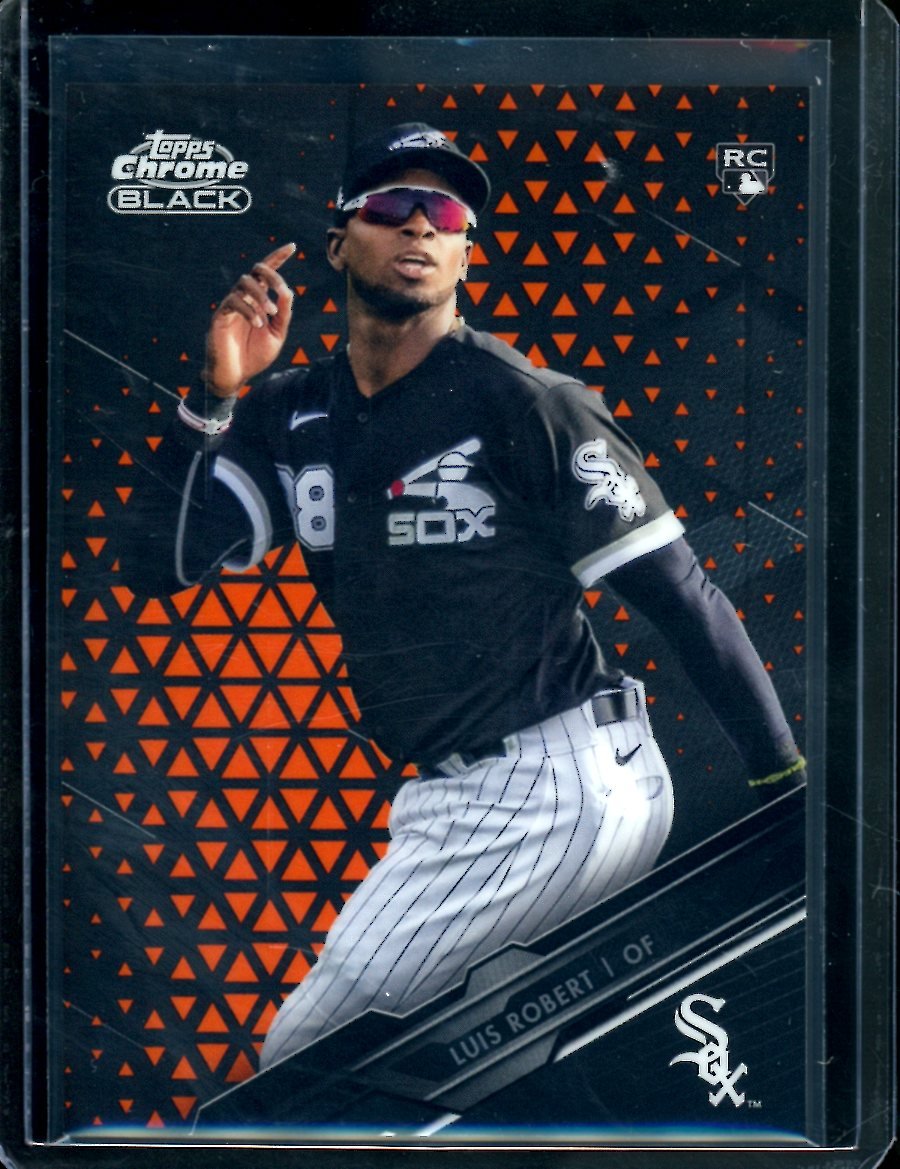 2020 Topps Chrome Black Luis Robert Rookie Orange /25 White Sox - Trading Card Market