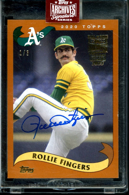 2023 Topps Archives Signature Series Rollie Fingers Auto /3 Athletics - Trading Card Market