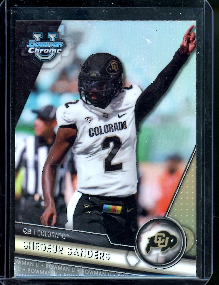 2023 Bowman Chrome University Shedeur Sanders Variation Refractor Colorado - Trading Card Market