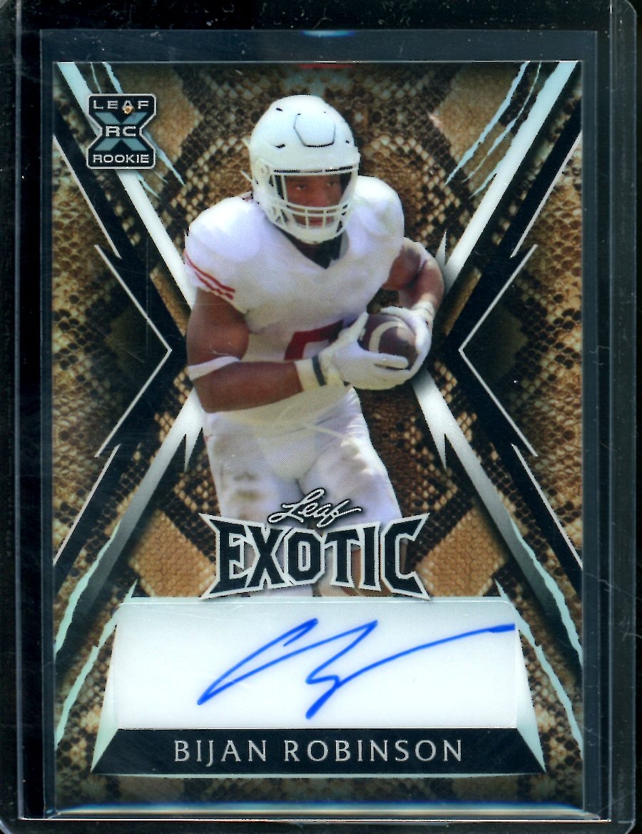 2023 Leaf Exotic Bijan Robinson Rookie XRC Auto /13 Texas - Trading Card Market